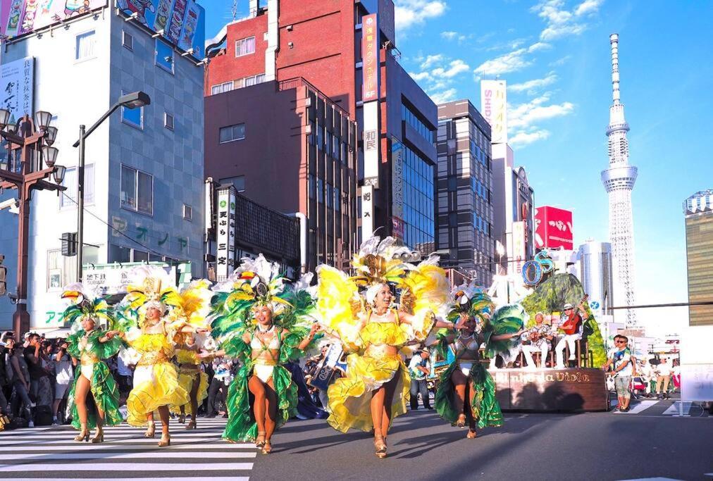 203 Oshiage Sta 3Mins Walk! Wi-Fi Elevator 4Pax Apartman Tokió Kültér fotó